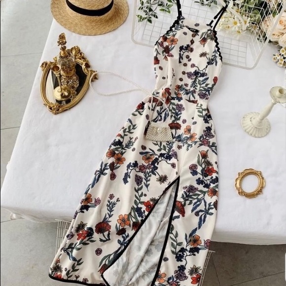 Summer dress - floral print - Picture 3 of 10